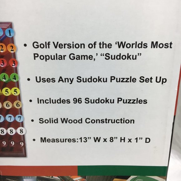 Pardoku Golf Version of Sudoku NWT - Picture 5 of 9